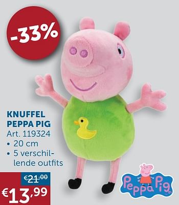 Aanbiedingen Knuffel peppa pig - Peppa  Pig - Geldig van 19/10/2021 tot 15/11/2021 bij Zelfbouwmarkt