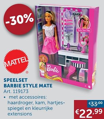 Aanbiedingen Speelset barbie style mate - Mattel - Geldig van 19/10/2021 tot 15/11/2021 bij Zelfbouwmarkt