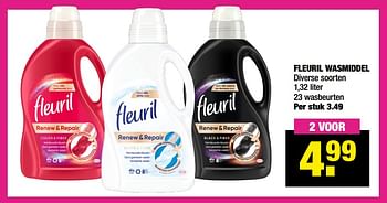 Aanbiedingen Fleuril wasmiddel - Fleuril - Geldig van 11/10/2021 tot 24/10/2021 bij Big Bazar