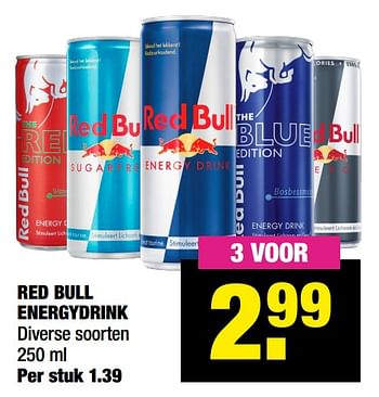 Aanbiedingen Red bull energydrink - Red Bull - Geldig van 11/10/2021 tot 24/10/2021 bij Big Bazar