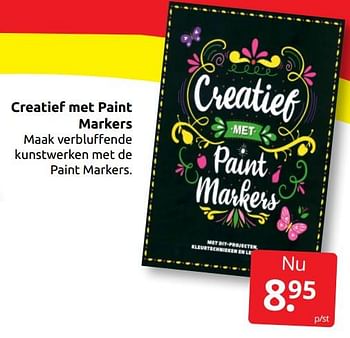 Aanbiedingen Creatief met paint markers - Huismerk - Boekenvoordeel - Geldig van 17/10/2021 tot 23/10/2021 bij Boekenvoordeel
