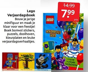Aanbiedingen Lego verjaardagsboek - Lego - Geldig van 17/10/2021 tot 23/10/2021 bij Boekenvoordeel