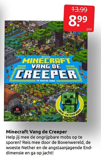 Aanbiedingen Minecraft vang de creeper - Huismerk - Boekenvoordeel - Geldig van 17/10/2021 tot 23/10/2021 bij Boekenvoordeel