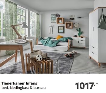 Aanbiedingen Tienerkamer infans - Huismerk - Baby &amp; Tiener Megastore - Geldig van 17/10/2021 tot 23/10/2021 bij Baby & Tiener Megastore