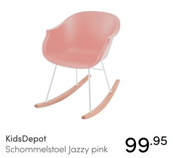 Aanbiedingen Kidsdepot schommelstoel jazzy pink - KidsDepot  - Geldig van 17/10/2021 tot 23/10/2021 bij Baby & Tiener Megastore