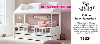 Aanbiedingen Lifetime beachhouse bed - Lifetime - Geldig van 17/10/2021 tot 23/10/2021 bij Baby & Tiener Megastore