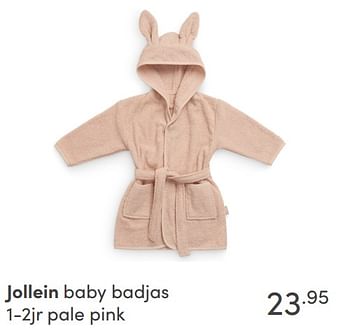 Aanbiedingen Jollein baby badjas - Jollein - Geldig van 17/10/2021 tot 23/10/2021 bij Baby & Tiener Megastore