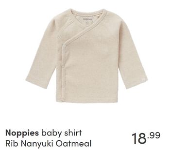 Aanbiedingen Noppies baby shirt rib nanyuki oatmeal - Noppies - Geldig van 17/10/2021 tot 23/10/2021 bij Baby & Tiener Megastore