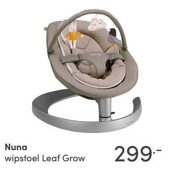 Aanbiedingen Nuna wipstoel leaf grow - Nuna - Geldig van 17/10/2021 tot 23/10/2021 bij Baby & Tiener Megastore