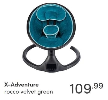 Aanbiedingen X-adventure rocco velvet green - Xadventure - Geldig van 17/10/2021 tot 23/10/2021 bij Baby & Tiener Megastore