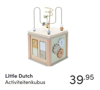 Aanbiedingen Little dutch activiteitenkubus - Little Dutch - Geldig van 17/10/2021 tot 23/10/2021 bij Baby & Tiener Megastore