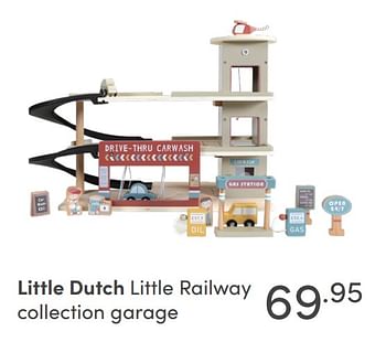 Aanbiedingen Little dutch little railway collection garage - Little Dutch - Geldig van 17/10/2021 tot 23/10/2021 bij Baby & Tiener Megastore