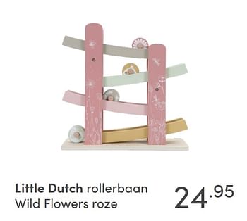 Aanbiedingen Little dutch rollerbaan wild flowers roze - Little Dutch - Geldig van 17/10/2021 tot 23/10/2021 bij Baby & Tiener Megastore
