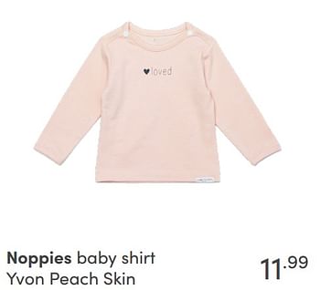 Aanbiedingen Noppies baby shirt yvon peach skin - Noppies - Geldig van 17/10/2021 tot 23/10/2021 bij Baby & Tiener Megastore