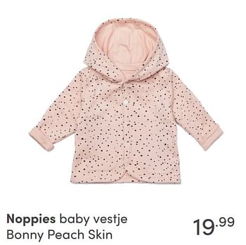 Aanbiedingen Noppies baby vestje bonny peach skin - Noppies - Geldig van 17/10/2021 tot 23/10/2021 bij Baby & Tiener Megastore