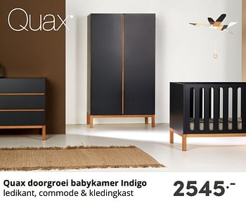 Aanbiedingen Quax doorgroei babykamer indigo - Quax - Geldig van 17/10/2021 tot 23/10/2021 bij Baby & Tiener Megastore