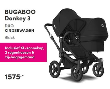 Aanbiedingen Bugaboo donkey 3 duo kinderwagen - Bugaboo - Geldig van 17/10/2021 tot 23/10/2021 bij Baby & Tiener Megastore