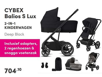 Aanbiedingen Cybex balios s lux 2-in-1 kinderwagen - Cybex - Geldig van 17/10/2021 tot 23/10/2021 bij Baby & Tiener Megastore