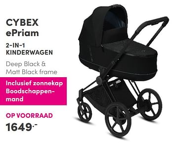 Aanbiedingen Cybex epriam 2-in-1 kinderwagen - Cybex - Geldig van 17/10/2021 tot 23/10/2021 bij Baby & Tiener Megastore
