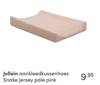 Aanbiedingen Jollein aankleedkussenhoes snake jersey pale pink - Jollein - Geldig van 17/10/2021 tot 23/10/2021 bij Baby & Tiener Megastore