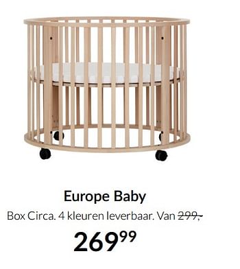 Aanbiedingen Europe baby box circa - Europe baby - Geldig van 19/10/2021 tot 15/11/2021 bij Babypark