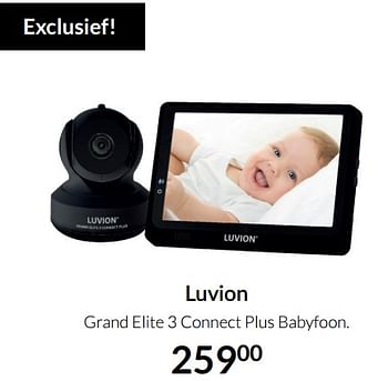 Aanbiedingen Luvion grand elite 3 connect plus babyfoon - Luvion - Geldig van 19/10/2021 tot 15/11/2021 bij Babypark