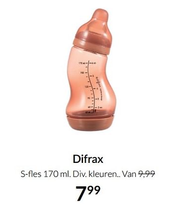 Aanbiedingen Difrax s-fles - Difrax - Geldig van 19/10/2021 tot 15/11/2021 bij Babypark