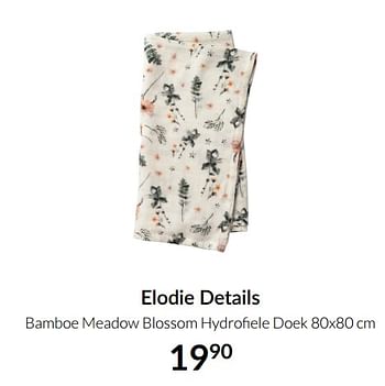 Aanbiedingen Elodie details bamboe meadow blossom hydrofiele doek - Elodie Details - Geldig van 19/10/2021 tot 15/11/2021 bij Babypark