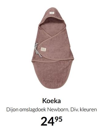 Aanbiedingen Koeka dijon omslagdoek newborn - Koeka - Geldig van 19/10/2021 tot 15/11/2021 bij Babypark
