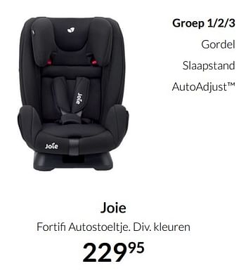 Aanbiedingen Joie fortifi autostoeltje - Joie - Geldig van 19/10/2021 tot 15/11/2021 bij Babypark