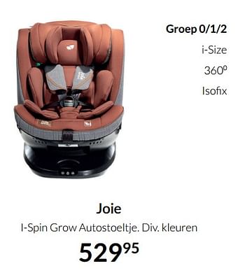 Aanbiedingen Joie i-spin grow autostoeltje - Joie - Geldig van 19/10/2021 tot 15/11/2021 bij Babypark
