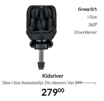 Aanbiedingen Kidsriver silas i-size autostoeltje - Kidsriver - Geldig van 19/10/2021 tot 15/11/2021 bij Babypark