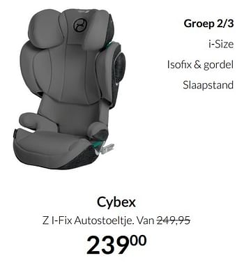 Aanbiedingen Cybex z i-fix autostoeltje - Cybex - Geldig van 19/10/2021 tot 15/11/2021 bij Babypark