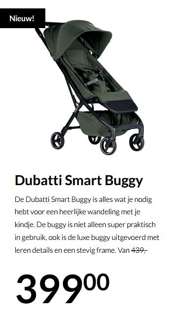 Aanbiedingen Dubatti smart buggy - Dubatti  - Geldig van 19/10/2021 tot 15/11/2021 bij Babypark