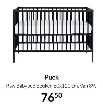 Aanbiedingen Puck raw babybed beuken - Puck - Geldig van 19/10/2021 tot 15/11/2021 bij Babypark