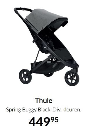 Aanbiedingen Thule spring buggy black - Thule - Geldig van 19/10/2021 tot 15/11/2021 bij Babypark
