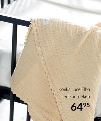 Aanbiedingen Koeka lace elba ledikantdeken - Koeka - Geldig van 19/10/2021 tot 15/11/2021 bij Babypark