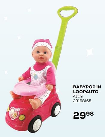 Aanbiedingen Babypop in loopauto - Huismerk - Supra Bazar - Geldig van 22/10/2021 tot 07/12/2021 bij Supra Bazar