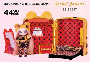 Aanbiedingen Backpack 3 in 1 bedroom jennel jaguar - Na! Na! Na! Surprise - Geldig van 22/10/2021 tot 07/12/2021 bij Supra Bazar