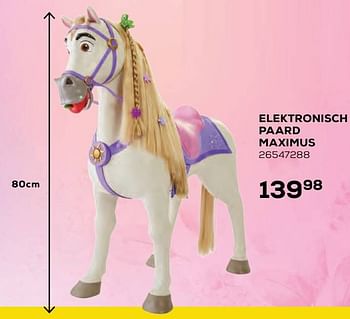 Aanbiedingen Elektronisch paard maximus - Disney Princess - Geldig van 22/10/2021 tot 07/12/2021 bij Supra Bazar