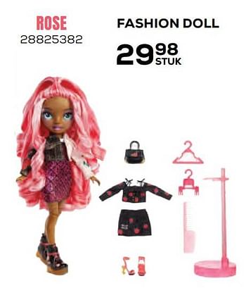 Aanbiedingen Fashion doll rose - Rainbow High - Geldig van 22/10/2021 tot 07/12/2021 bij Supra Bazar