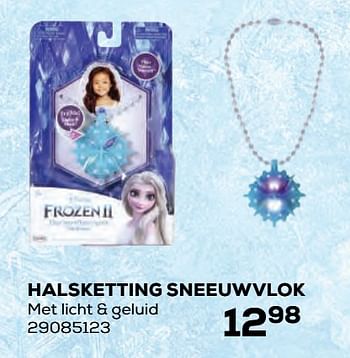 Aanbiedingen Halsketting sneeuwvlok - Disney  Frozen - Geldig van 22/10/2021 tot 07/12/2021 bij Supra Bazar