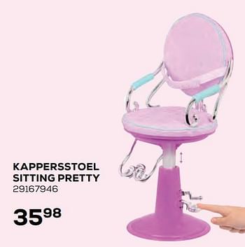 Aanbiedingen Kappersstoel sitting pretty - Our Generation  - Geldig van 22/10/2021 tot 07/12/2021 bij Supra Bazar