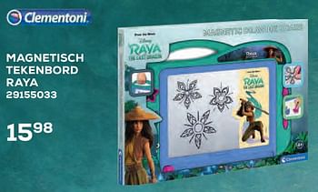 Aanbiedingen Magnetisch tekenbord raya - Clementoni - Geldig van 22/10/2021 tot 07/12/2021 bij Supra Bazar