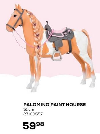 Aanbiedingen Palomino paint hourse - Our Generation  - Geldig van 22/10/2021 tot 07/12/2021 bij Supra Bazar