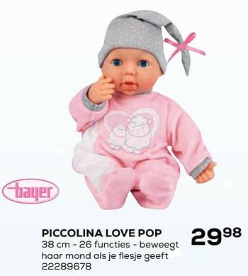 Aanbiedingen Piccolina love pop - Bayer - Geldig van 22/10/2021 tot 07/12/2021 bij Supra Bazar