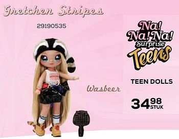 Aanbiedingen Teen dolls gretchen stripes - Na! Na! Na! Surprise - Geldig van 22/10/2021 tot 07/12/2021 bij Supra Bazar