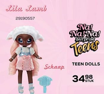 Aanbiedingen Teen dolls lila lamb - Na! Na! Na! Surprise - Geldig van 22/10/2021 tot 07/12/2021 bij Supra Bazar
