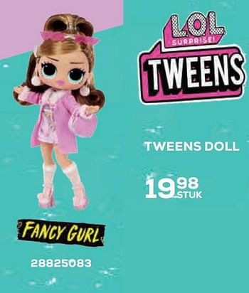 Aanbiedingen Tweens doll fancy gurl - LOL Surprise - Geldig van 22/10/2021 tot 07/12/2021 bij Supra Bazar