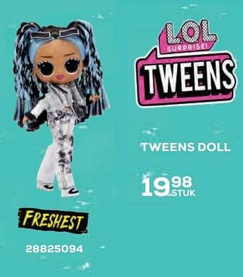 Aanbiedingen Tweens doll freshest - LOL Surprise - Geldig van 22/10/2021 tot 07/12/2021 bij Supra Bazar